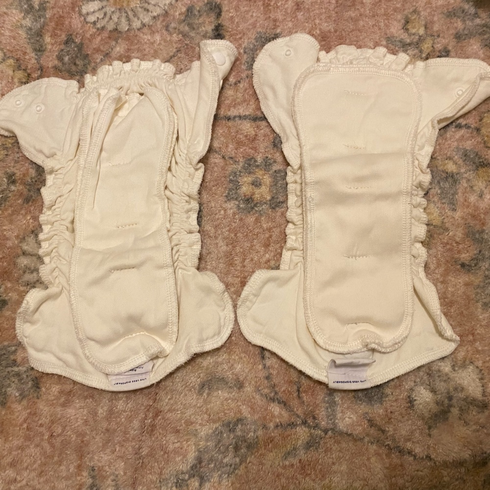 Two esembly inner cloth diapers